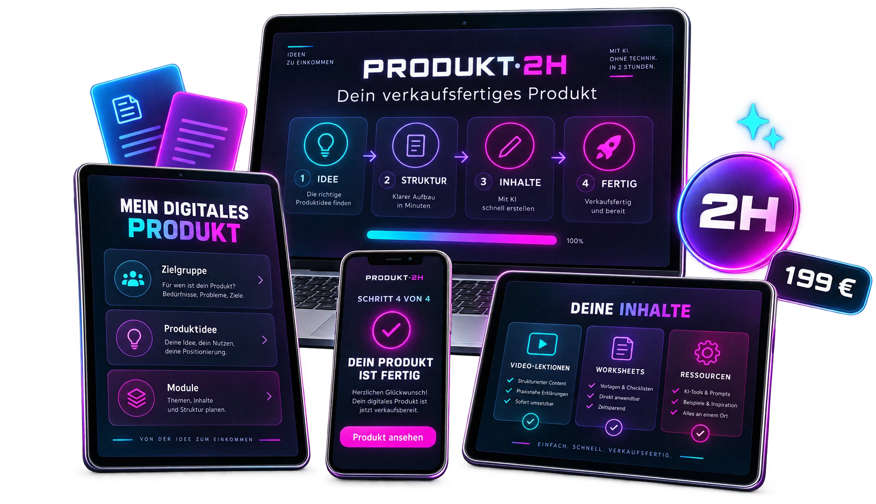 Dein digitales Produkt in 2 Stunden mit KI